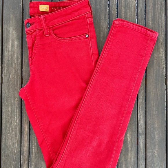 Anthropologie Pilcro Red Skinny Jeans - Picture 2 of 7